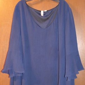 Tacera Blue Sheath Dress (3XL)